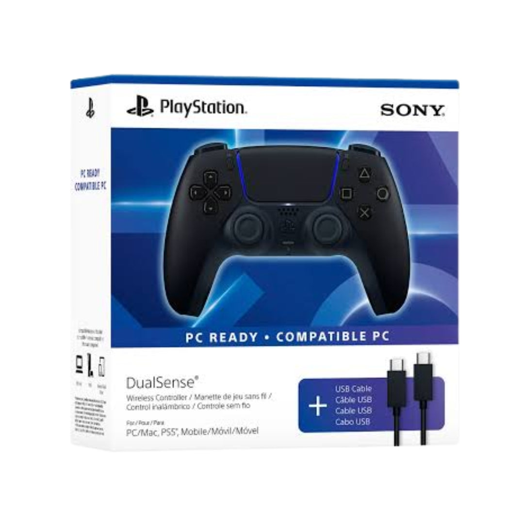 MANDO NEGRO PS5 CON CABLE